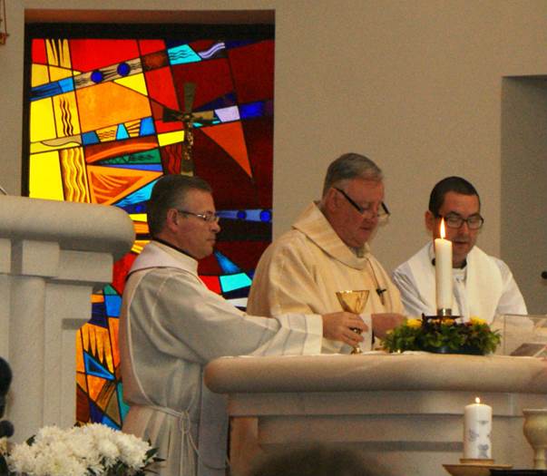 Celebrations at St Mary\'s Primary School as it prepares to move to its temporary premises at St Patrick\'s College.