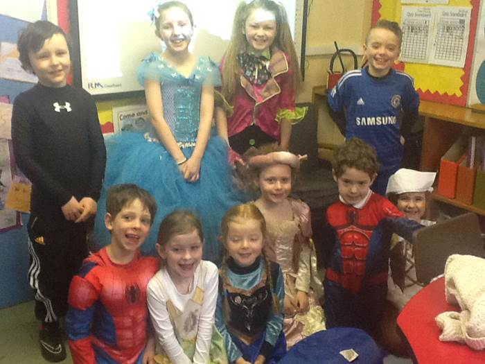 Reading Buddies on World Book Day!